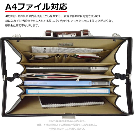 ダレスバッグ メンズ 天然木取手 A4ファイル対応 1650g 日本製 豊岡生産 + 竹八謹製ケーブルバンド2個 セット tm0050