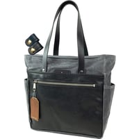 【 セール 】 CORONADO LEATHER コロナドレザー バイソン革 ワックスキャンバス トートバッグ Made in USA tm0498