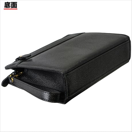 高級 牛革 クラッチバッグ メンズ A5 日本製 豊岡生産 + 竹八謹製 牛革製ケーブルバンド2個 セット tm0715