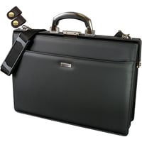 ダレスバッグ メンズ アルミ取手 B4書類対応 1170g 日本製 豊岡生産 + 竹八謹製 牛革製ケーブルバンド2個 セットtm0574