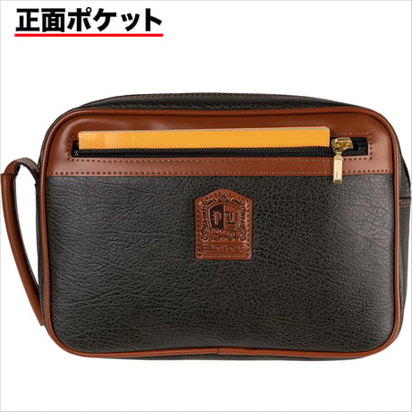 クラッチバッグ ハンドル付 200g 日本製 豊岡生産 + 竹八謹製 牛革製ケーブルバンド2個 セット tm0684