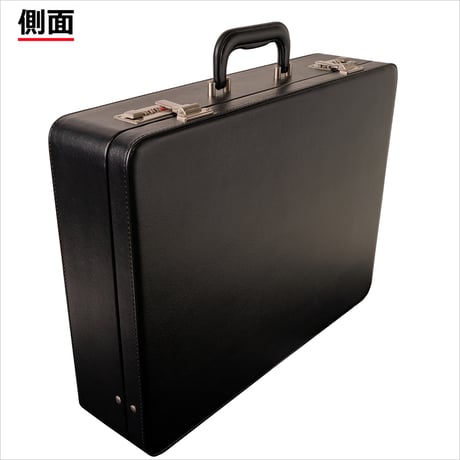 竹八謹製 (タケハチ) ハード アタッシュケース A3書類対応 2250g + 牛革製ケーブルバンド2個 セット tm0505