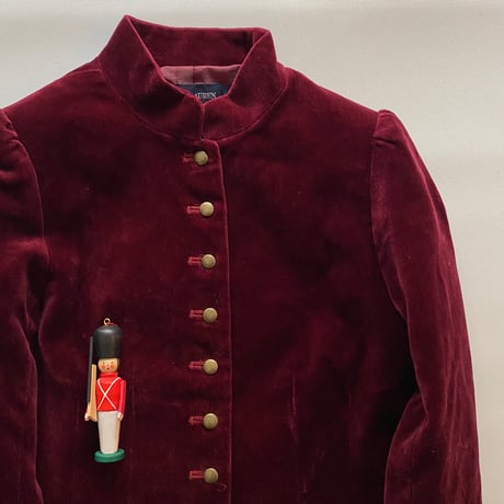 008 Ralph Lauren｜ Garnet Velour Napoleon Jacket 110cm