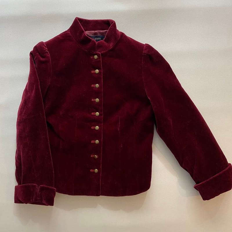 009. Ralph Lauren｜Garnet Velour Napoleon Jacket