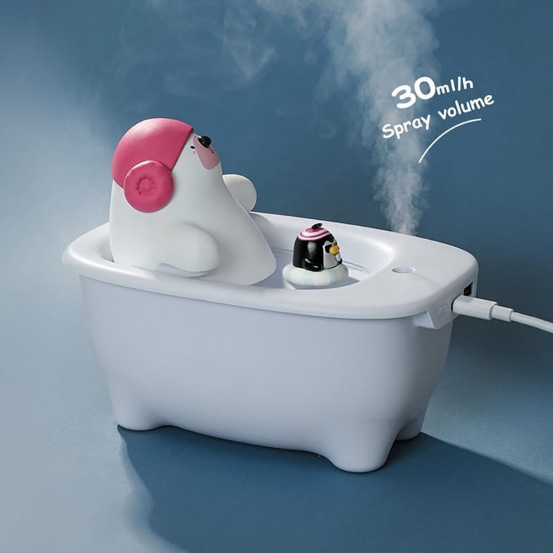 加湿器 白クマ 風呂 乾燥対策 アロマ ディフューザー 加湿機