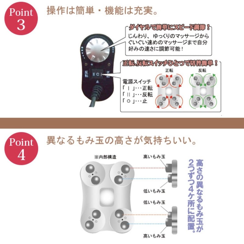 マッサージ器 CECIL －セシル－(ブラックorホワイト） | はんなり商店