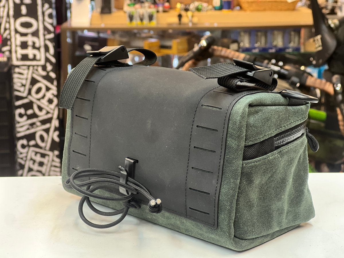 ILE* Pilot Bar Bag * Waxed/Forest | Hutte8to8 O