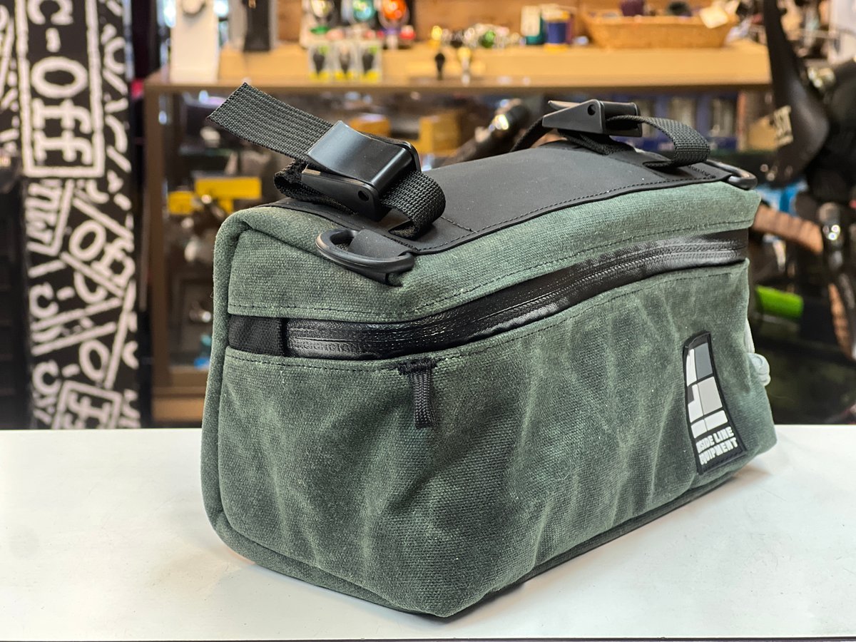 ILE* Pilot Bar Bag * Waxed/Forest | Hutte8to8 O