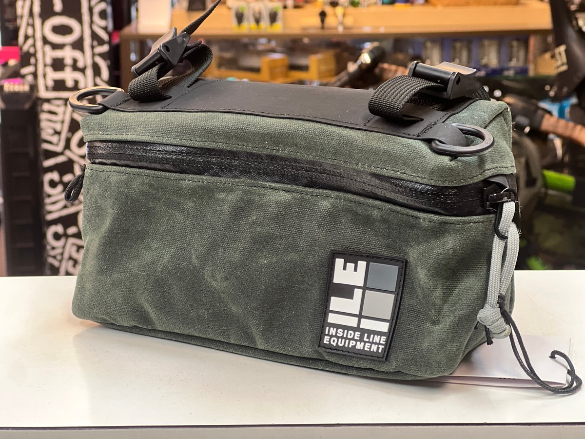 ILE pilot bar bag ブルーラグ ILE* pilot bar bag (waxed/tan) - BLUE LUG ONLINE STORE