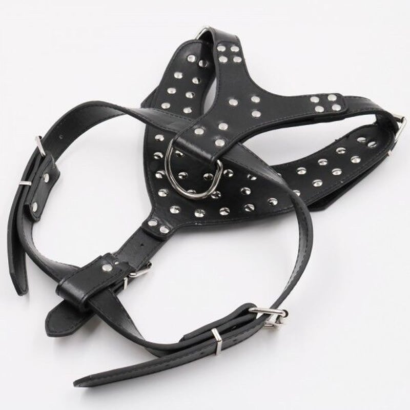 ハーネス 犬用 ブラック スタッズ トゲトゲ ワイルド スパイク