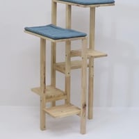 天然木をふんだんに使ったナチュラルシリーズ ＜組立家具/NATURAL SIGNATUREキャットタワー＞