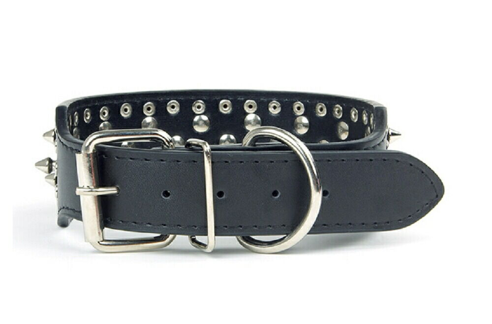 首輪 犬用 ブラック スタッズ トゲトゲ ワイルド スパイク チョーカ