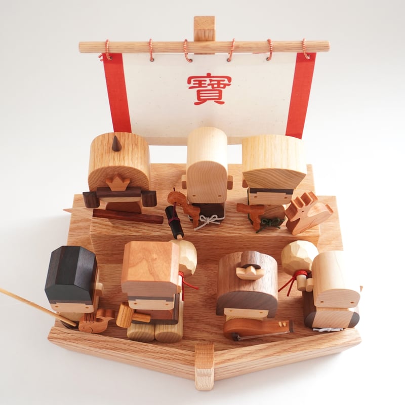 木製？七福神 7体セット 木製 七福神 彫刻 7体セット - メルカリ