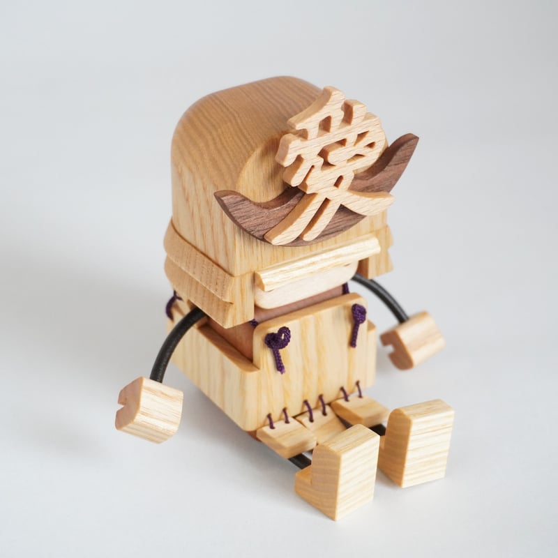 根付　人形使い　木　在名 根付 人形使い 木 在名