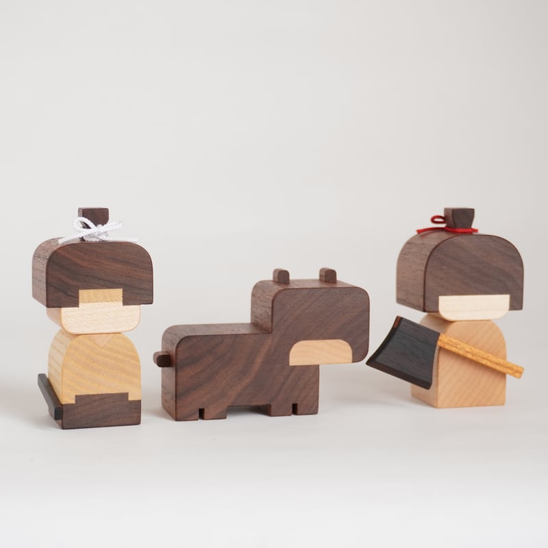 桃太郎くんと金太郎くん | 木工房 福ひで