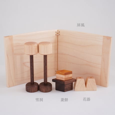 warabe雛 親王　木箱飾り