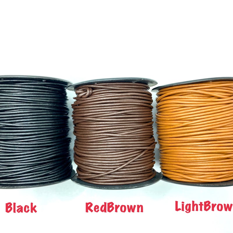 丸革紐 アジアンレザーコード 2.0mm 50M | Elucuro