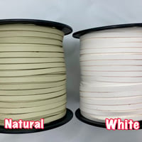 【在庫限り】合皮平紐　4mm(約1.6mm厚)　50yd