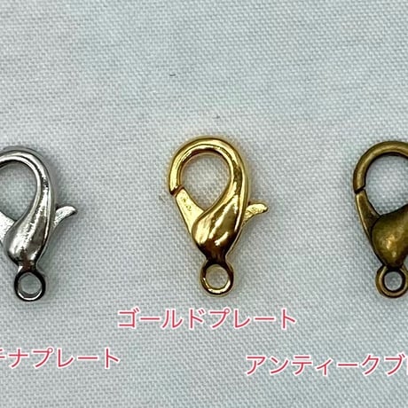 カニカン　12mm　合金製(ジンクアロイ)　50個入