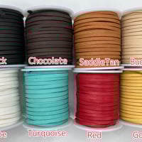 鹿革紐 ディアスキンレース 約4.8mm 約1mm厚 1M | Elucuro