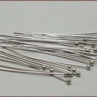 【在庫限り】片丸ピン　1.5mm玉　0.5mmx31mm　約50ケ入り