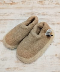 ot1422 ◇ ALWERO アルベロ レディース ルームシューズ ベージュ 定価7500円 メリノウール100% 軽量 高級感 暖かい 羊毛