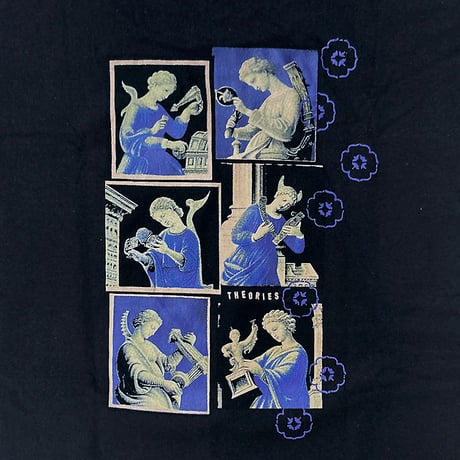 Theories s/s T-shirts 24HOLIDAY architects in blue BLACK セオリーズ Tシャツ 半袖