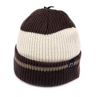 wknd beanie 25HOLIDAY stripe beanie BROWN