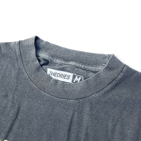 Theories s/s T-shirts 25FALL majesties garment dyed BLACK セオリーズ Tシャツ 半袖