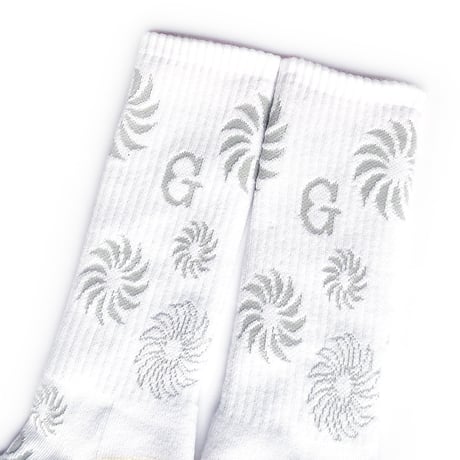 GUYDANCE socks 26WINTER sun WHITE/GREY
