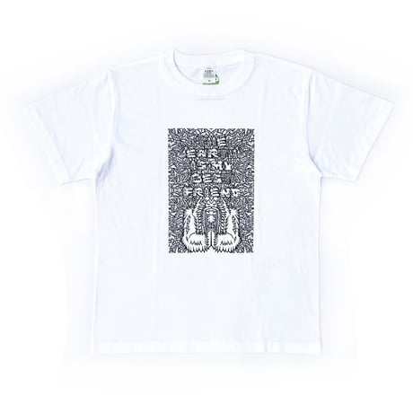 beautiful planet s/s T-shirts 25SUMMER the earth is my best friend WHITE ビューティフルプラネット シューズ Tシャツ 半袖