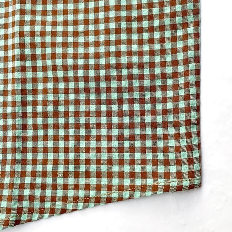 wknd s/s shirts 25SPRING wilson shirts TEAL/BROWN