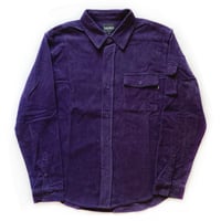 theories l/s shirts 22HOLIDAY winston corduroy utility shirts EGG.PLANT