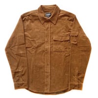 theories l/s shirts 22HOLIDAY winston corduroy utility shirts RUM