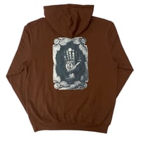 theories custum pullover hood 24HOLIDAY hand of theoris BROWN
