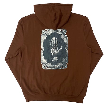 theories custum pullover hood 24HOLIDAY hand of theoris BROWN