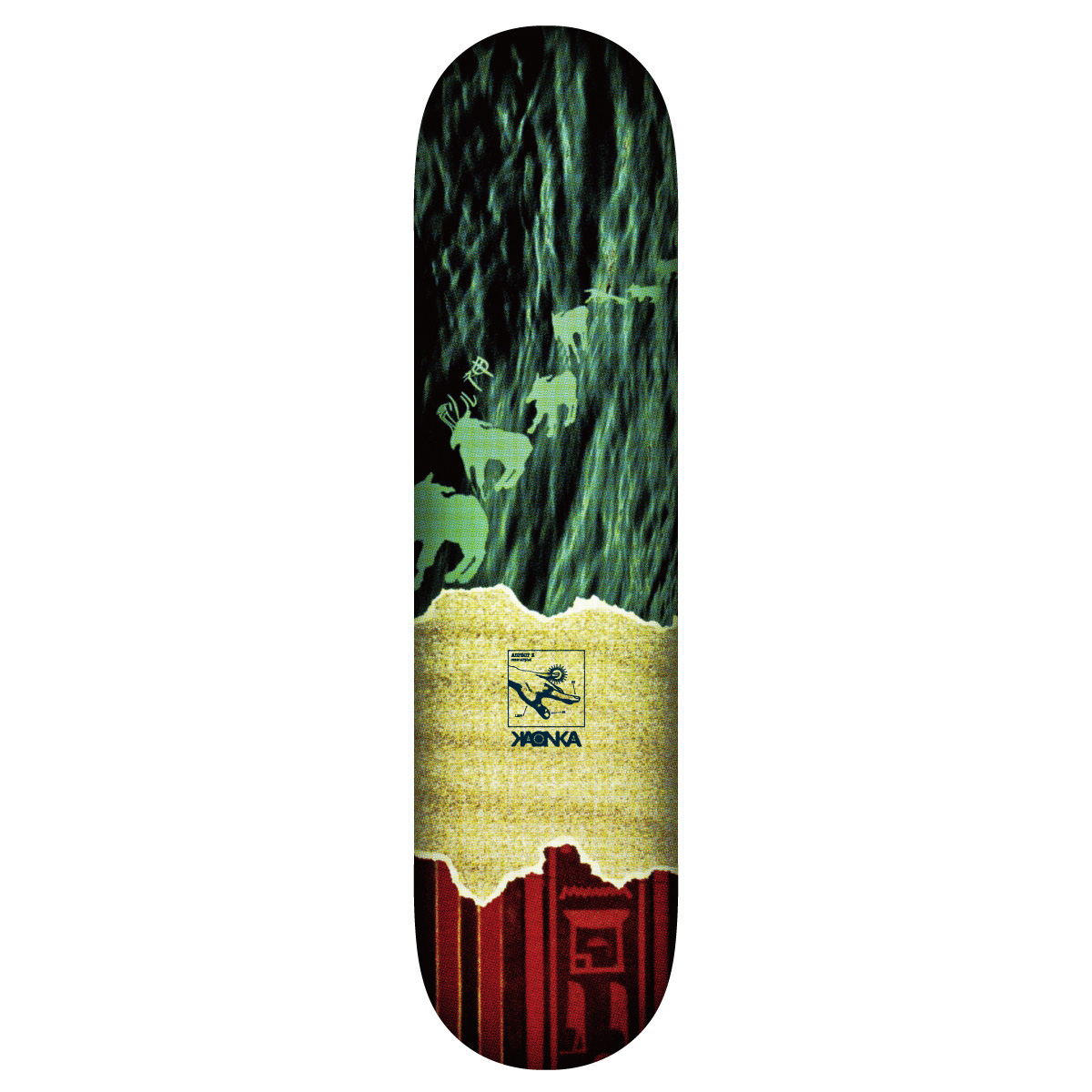 Egyptian Queen 手描きのスケートボード