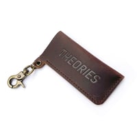 theories lighter case 25SPRING stamp logo leather embossed BROWN セオリーズ ライター ケース カバー