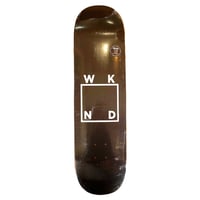 WKND deck 26FALL team logo BROWN/WHITE 8.5"WB ウィークエンド スケートボード デッキ