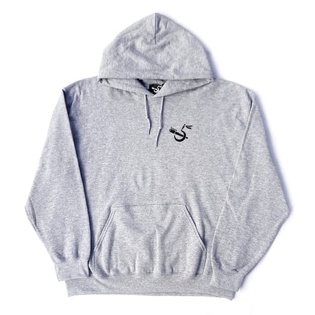 5ivenuts pullover hood 25HOLIDAY bee2be art by Keishi Tsuchiya HEATHER.GREY ファイブナッツ オリジナル フーディ パーカー