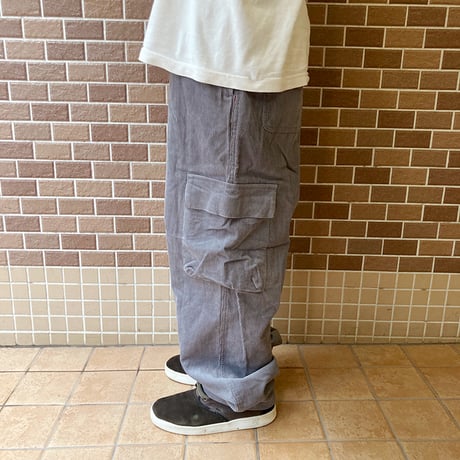 Theories pants 24FALL stamp lounge cargo pants WOLF.GREY corduroy セオリーズ イージー パンツ カーゴ コーデュロイ