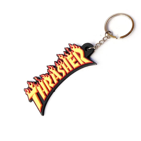 thrasher key chain flame