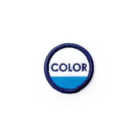 color communications patch circle ink BLUE