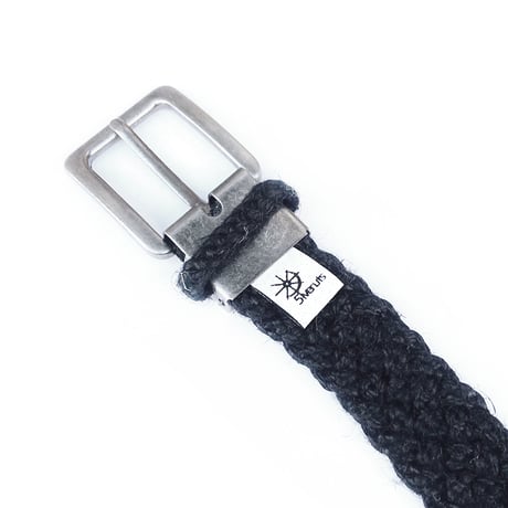 5ivenuts handmade belt 2026SUMMER hemp mesh belt ALL.BLACK ファイブナッツ オリジナル メッシュ ヘンプ ベルト