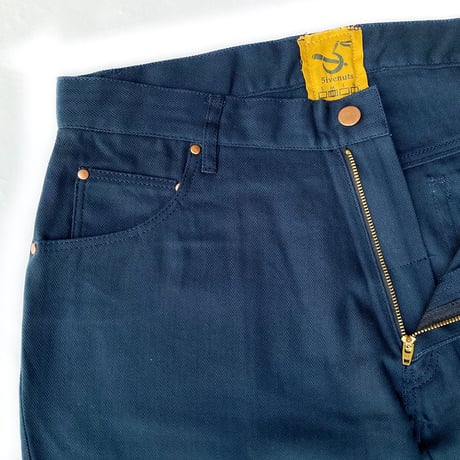 5ivenuts pants uniform herringbone STANDERD fit WORK.NAVY