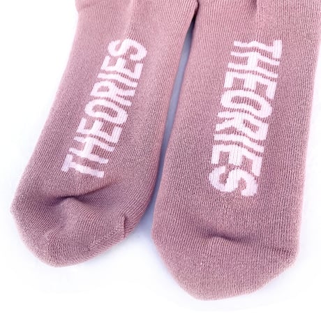 theories socks 25HOLIDAY UFO crew CORAL/WHITE セオリーズ ソックス 靴下