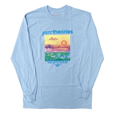Theories l/s T-shirts 25SPRING pure moods LIGHT.BLUE