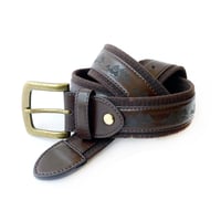 theories belt 23FALL as above BROWN vegan leather セオリーズ ベルト