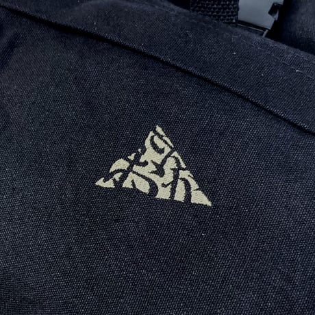 KAONKA back pack 25LATE SUMMER hiragana logo EMB militaly BLACK