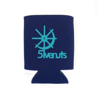 5ivenuts coozie 26SUMMER sunmoon logo NAVY/TEAL ファイブナッツ 缶 クージー